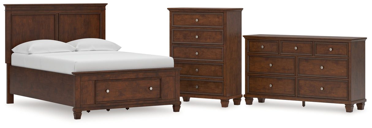 Danabrin Full Panel Storage Bed with Dresser and Chest in Brown from Ashley Furniture - Luna Furniture