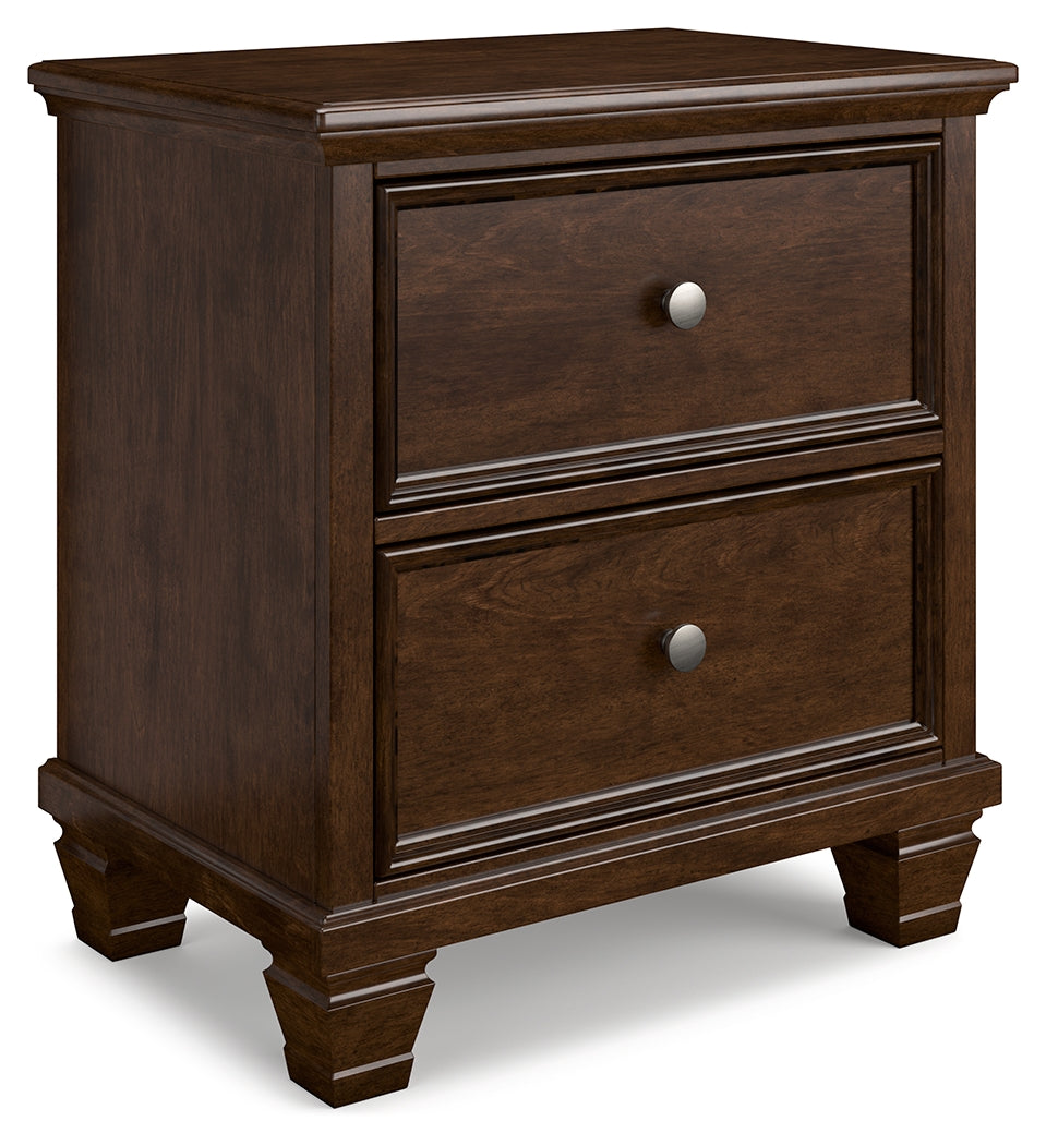 Danabrin Queen Panel Storage Bed with Mirrored Dresser and Nightstand in Brown from Ashley - Luna Furniture