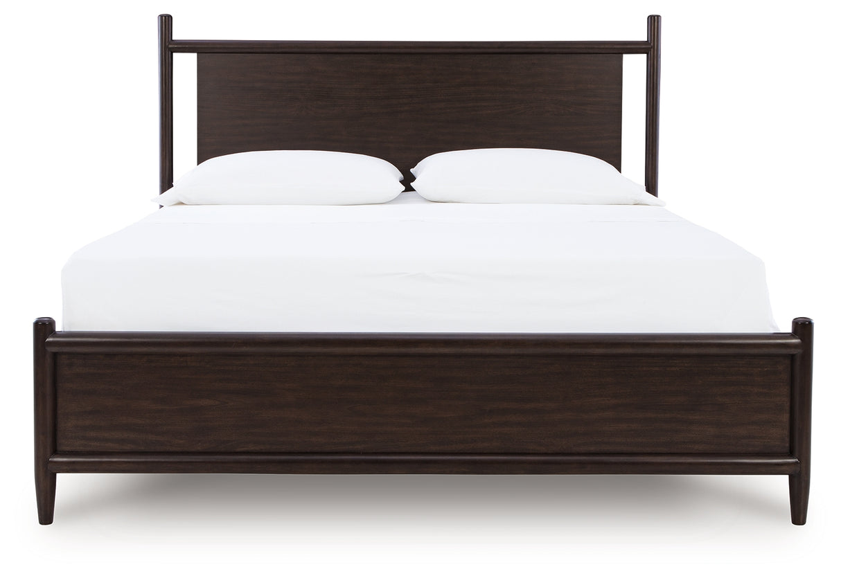 Dantenton Merlot California King Panel Bed from Ashley - Luna Furniture