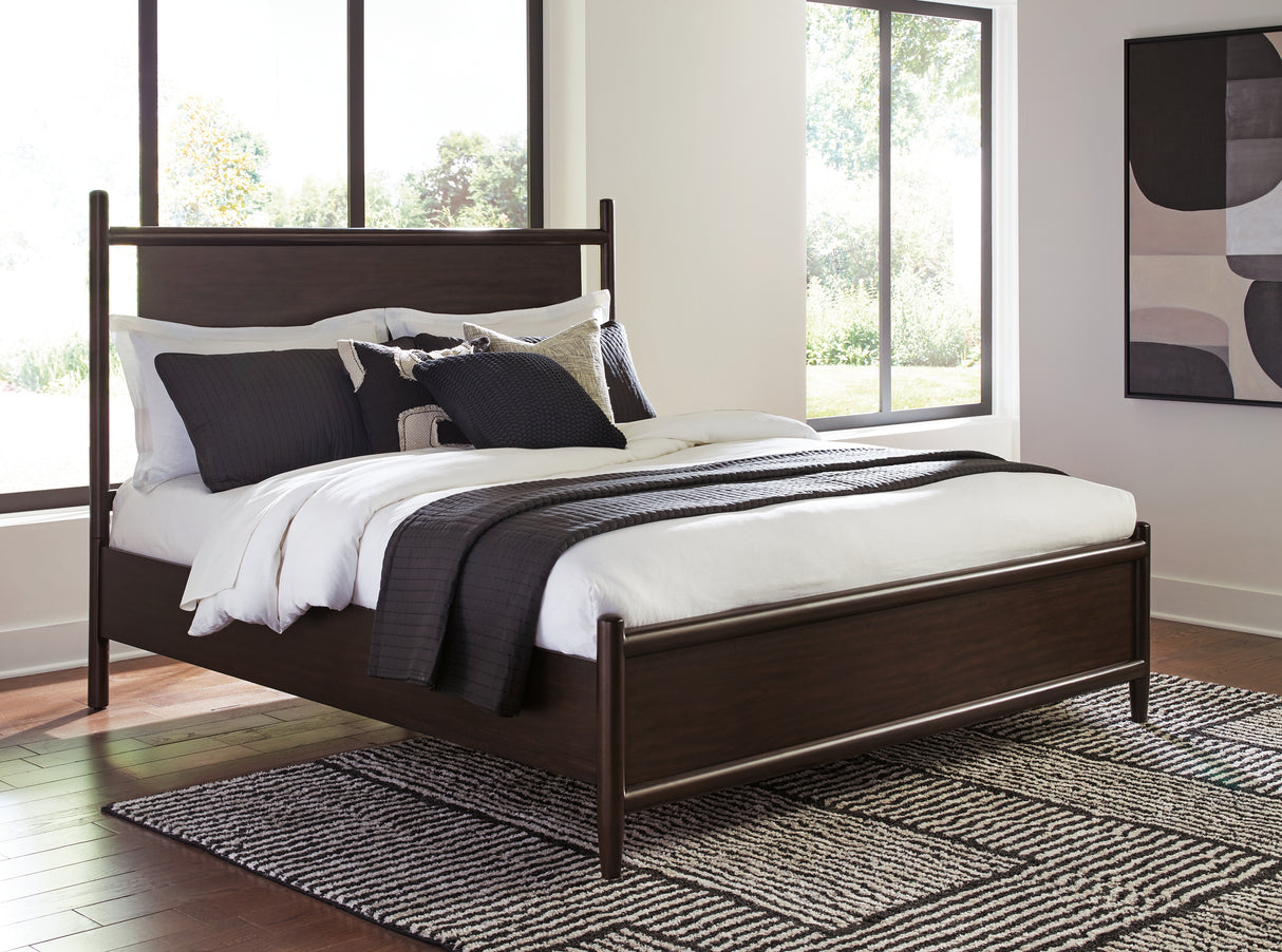 Dantenton Queen Panel Bed, Dresser and Mirror from Ashley - Luna Furniture