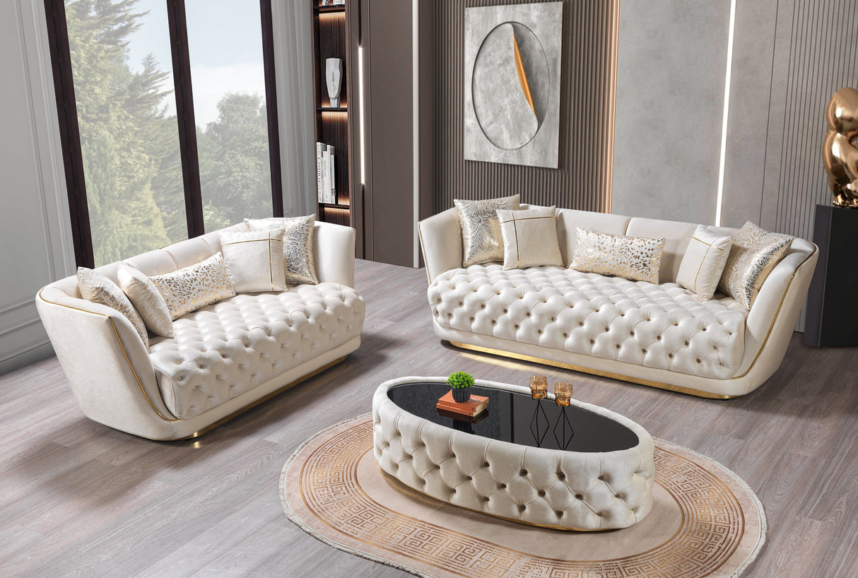 Daphne Ivory Coffee Table from Nova Furniture - Luna Furniture