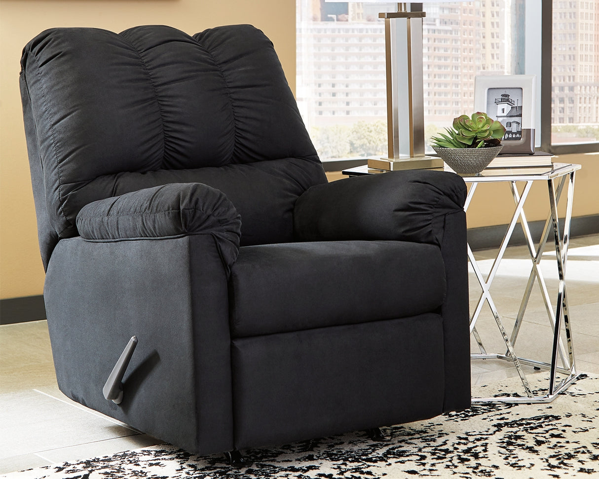 Darcy Black Loveseat and 2 Recliners from Ashley - Luna Furniture