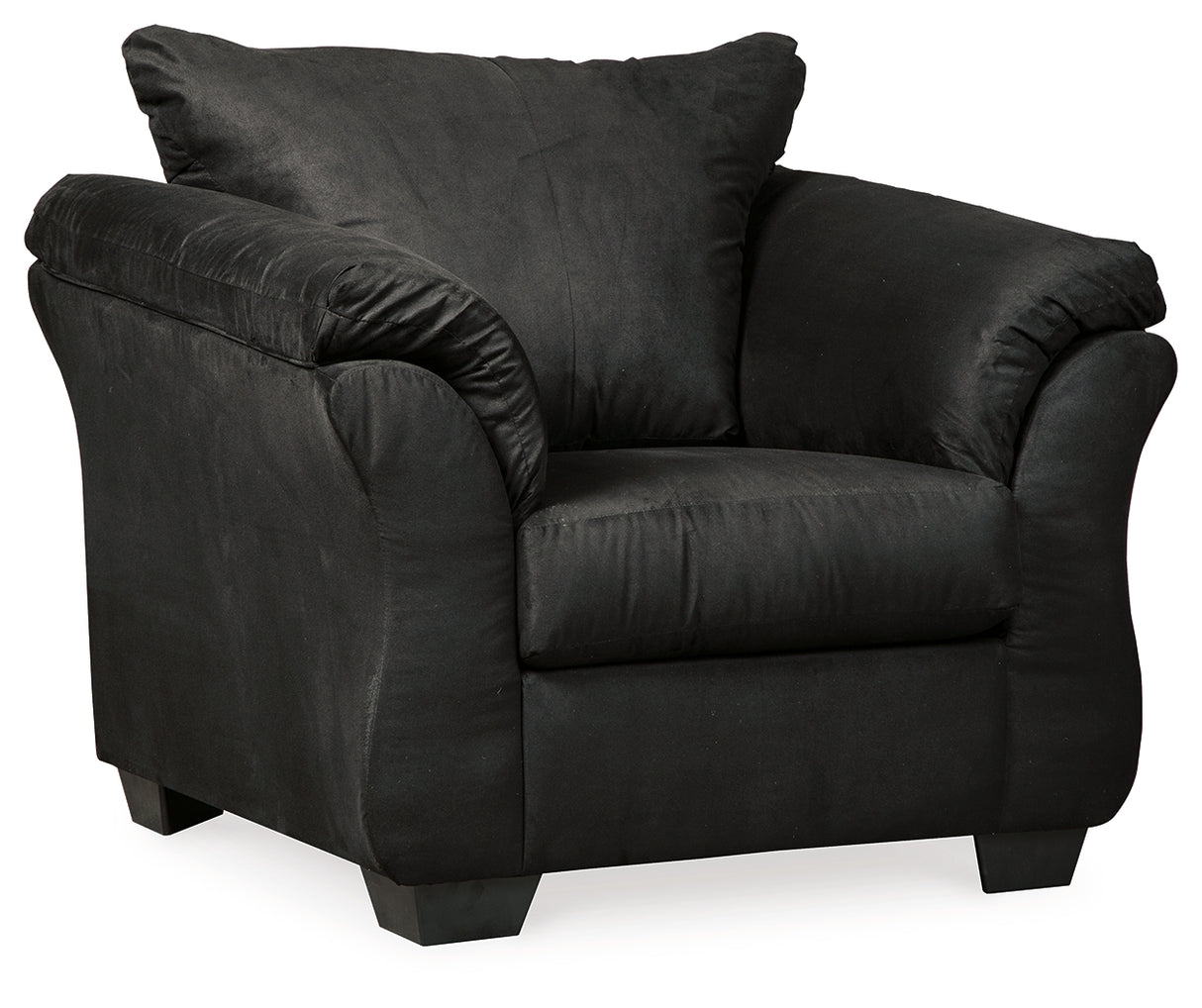 Darcy Sofa, Loveseat, Chair and Ottoman in Black from Ashley - Luna Furniture