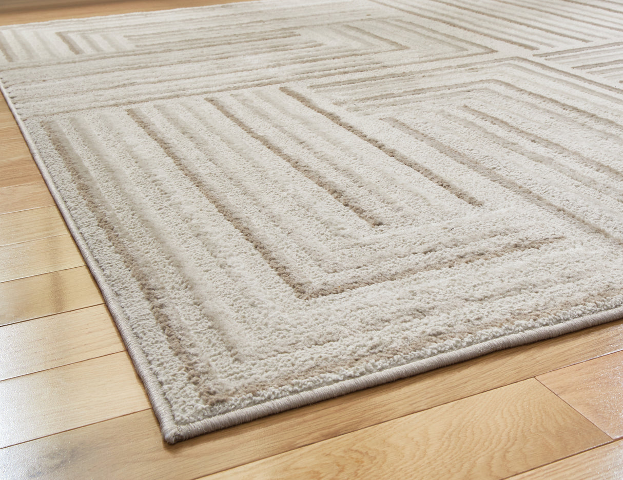 Darmondard Cream/Taupe Medium Rug from Ashley - Luna Furniture