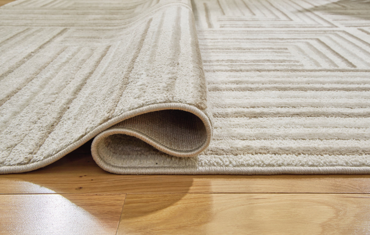 Darmondard Cream/Taupe Medium Rug from Ashley - Luna Furniture
