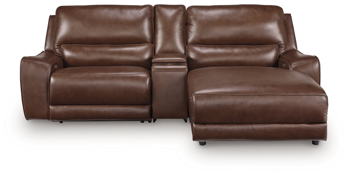 DeepWakes Canyon 3-Piece Power Reclining Sectional with Chaise from Ashley - Luna Furniture