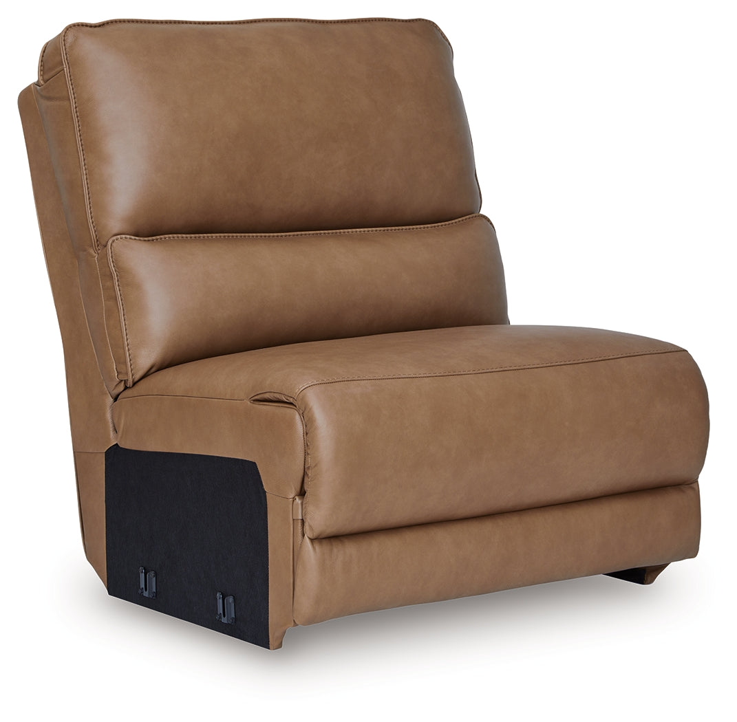 DeepWakes Caramel Armless Chair from Ashley - Luna Furniture