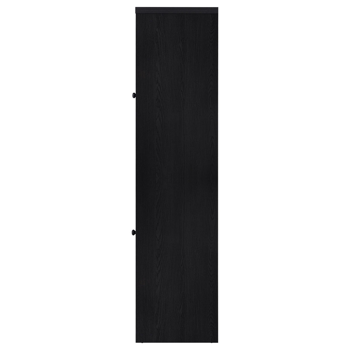 Denison Black 67-inch 2-Door Media Tower Storage Cabinet from Coaster - Luna Furniture