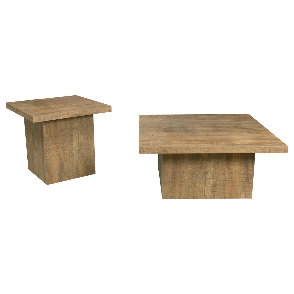 Devar Mango 2-Piece Square Coffee and End Table Set from Coaster - Luna Furniture