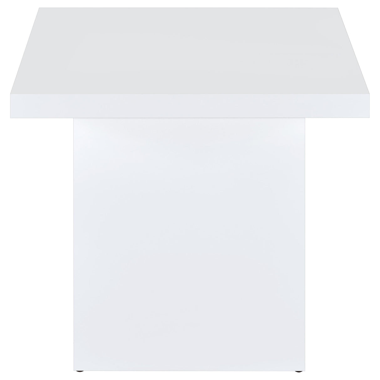 Devar White High Gloss 2-Piece Square Coffee End Table Set from Coaster - Luna Furniture