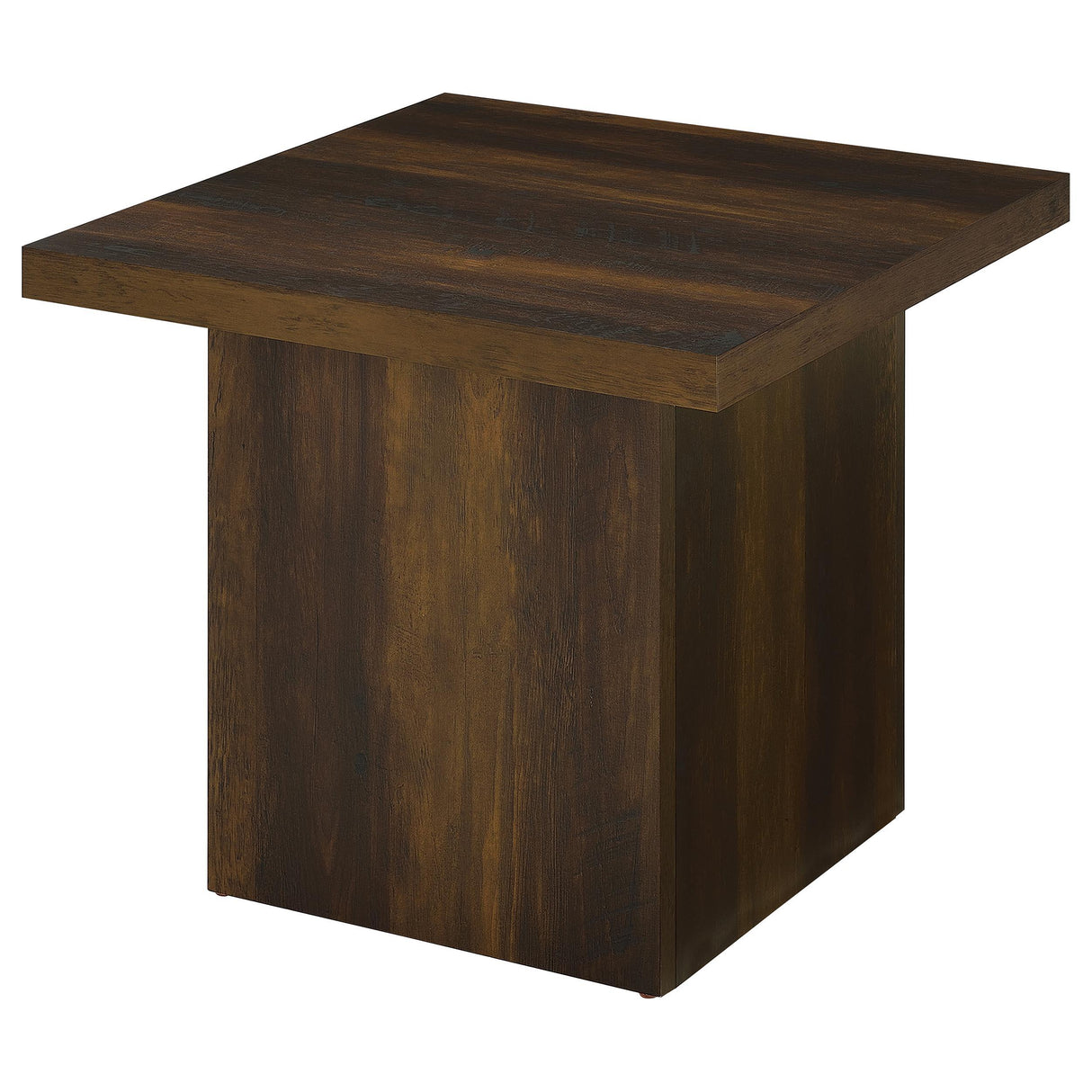 Devar Dark Pine Square Engineered Wood Side End Table from Coaster - Luna Furniture