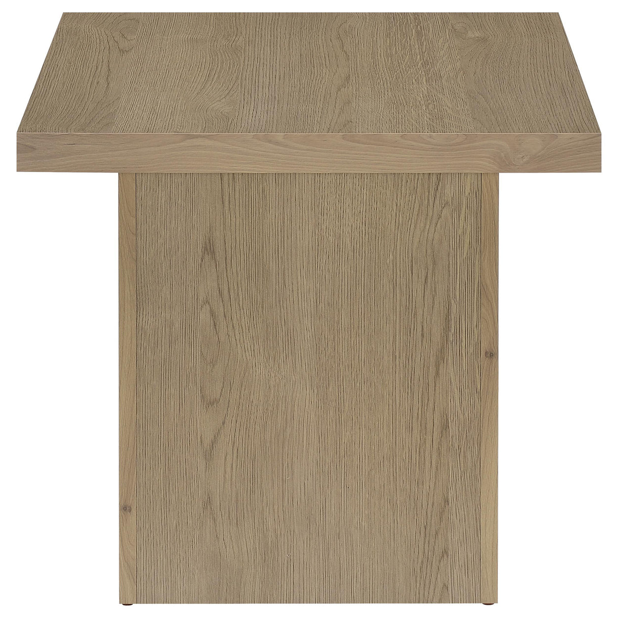 Devar Latte Square Engineered Wood Side End Table from Coaster - Luna Furniture