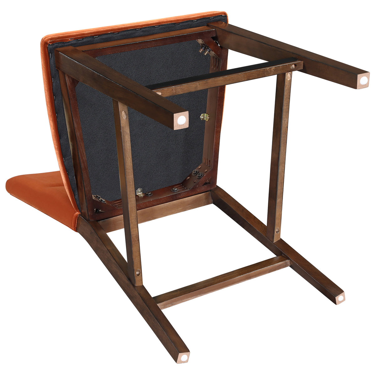 Zen 5-Piece Counter Set with Orange Velvet Counter Chairs from Steve Silver - Luna Furniture