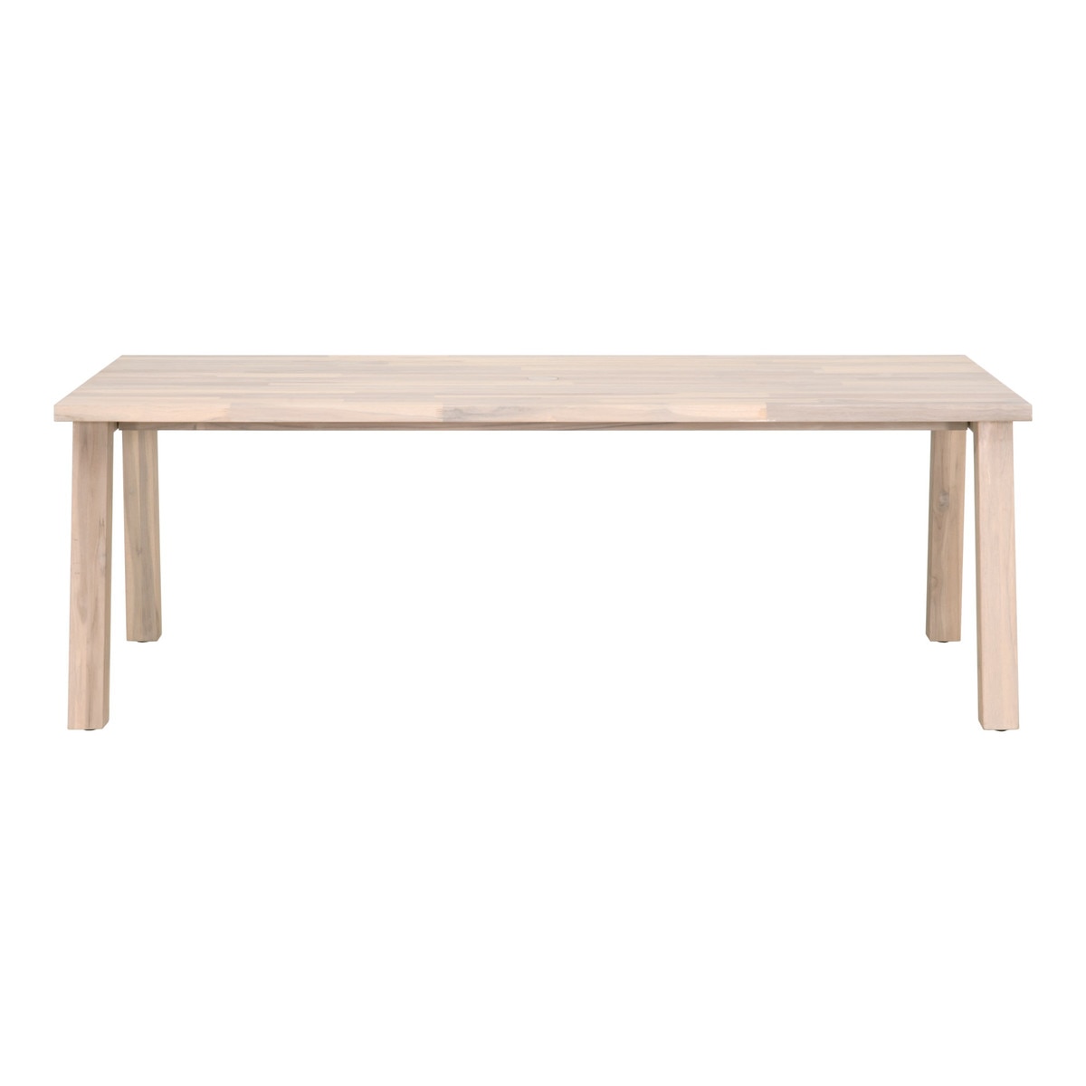Diego Outdoor Dining Table in Gray Teak from Essentials For Living - Luna Furniture