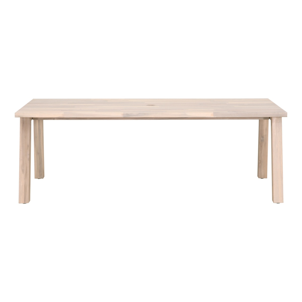 Diego Outdoor Dining Table in Gray Teak from Essentials For Living - Luna Furniture