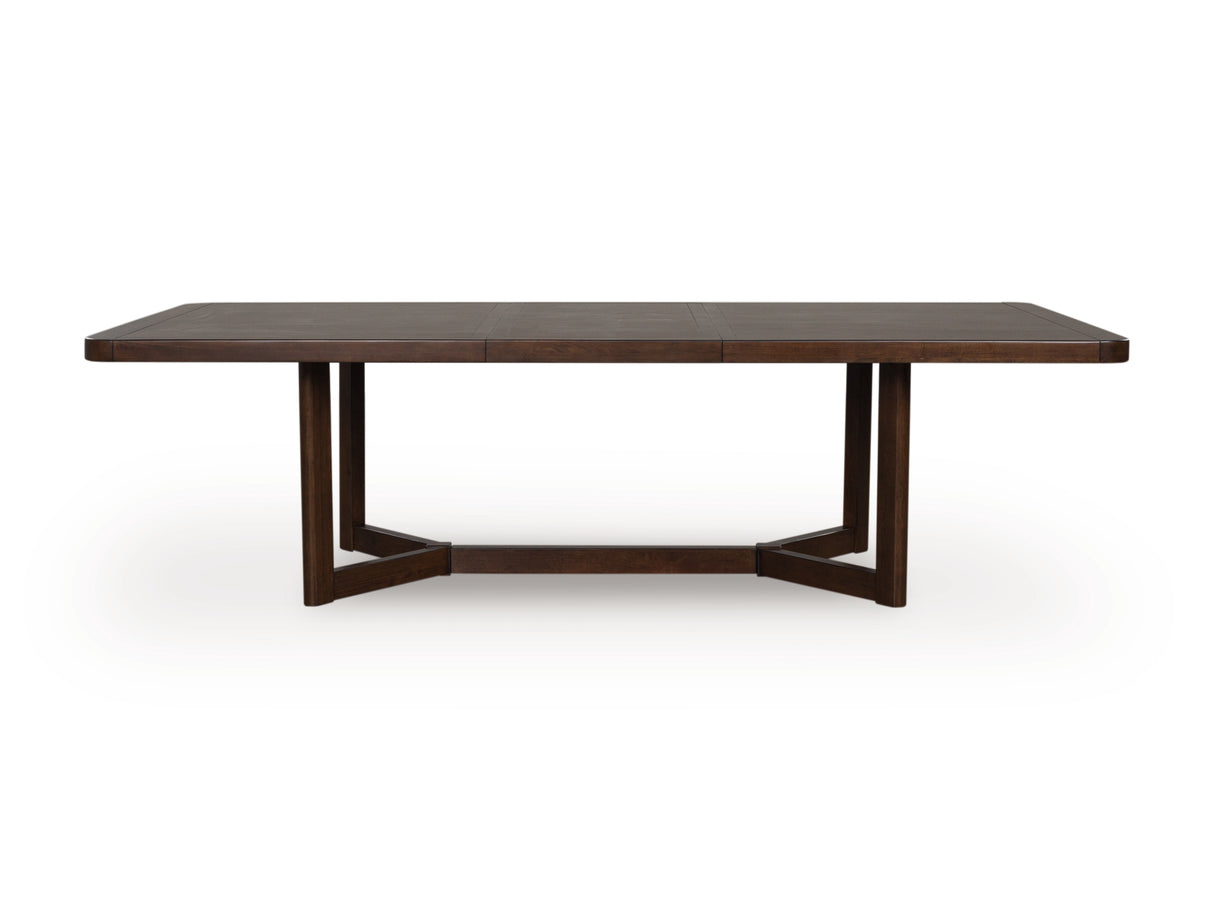 Dilenno Dining Table and 8 Chairs in Dark Brown from Ashley - Luna Furniture