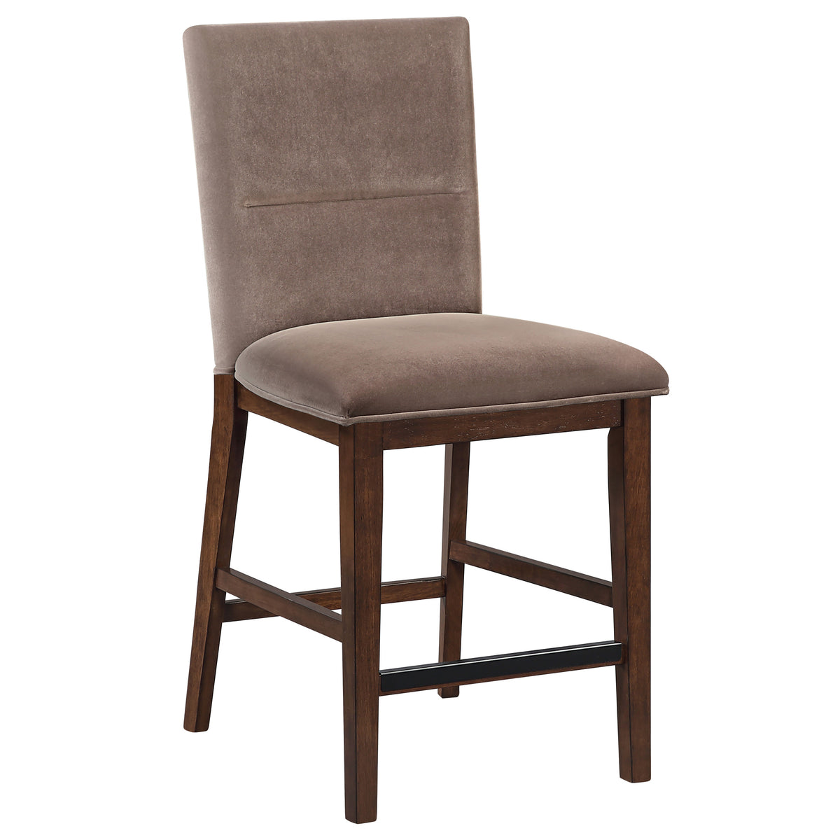 Zen 5-Piece Counter Set with Brown Velvet Counter Chairs from Steve Silver - Luna Furniture