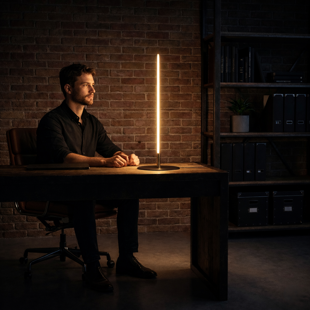 Dimond Black LED Table Lamp with On/Off Switch Round Metal Base from Ashcroft Furniture - Luna Furniture