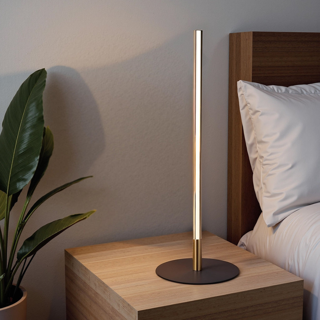 Dimond Black LED Table Lamp with On/Off Switch Round Metal Base from Midinmod - Luna Furniture