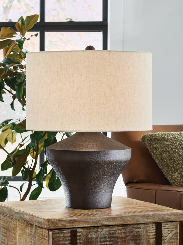 Dolanham Distressed Brown Table Lamp