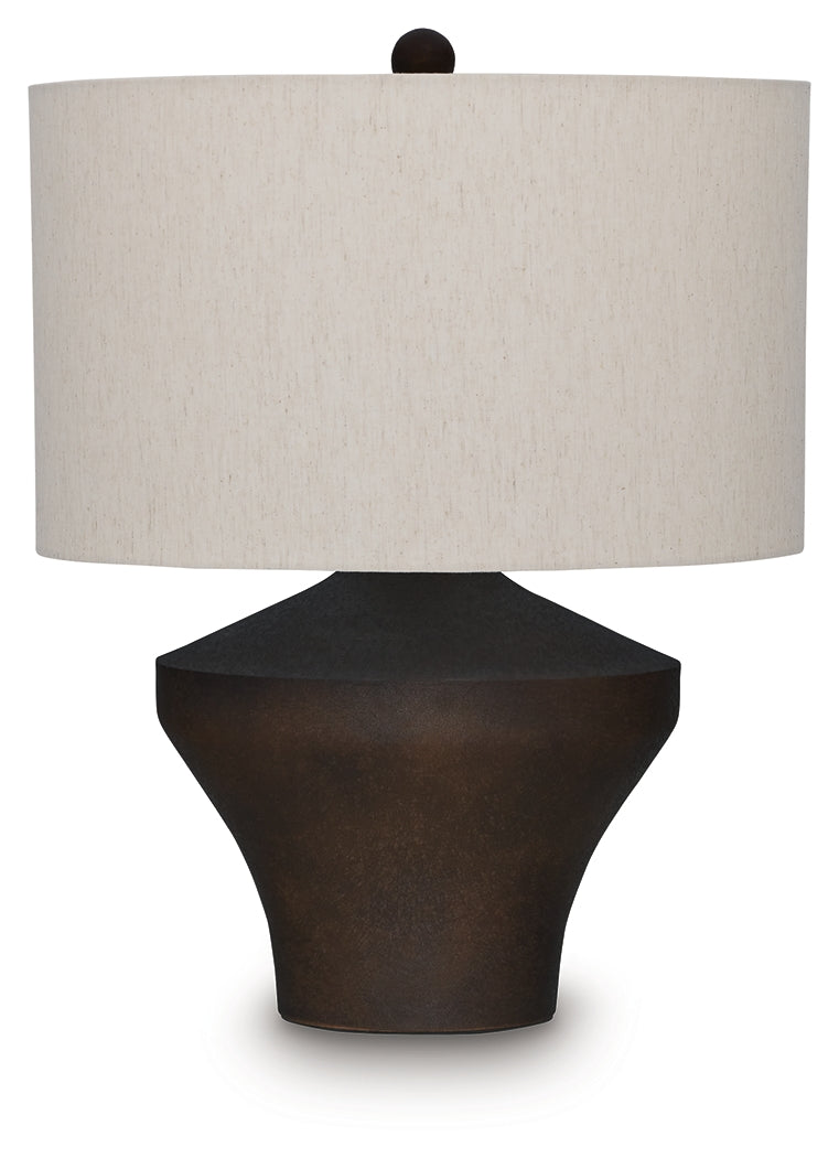 Dolanham Distressed Brown Table Lamp from Ashley - Luna Furniture