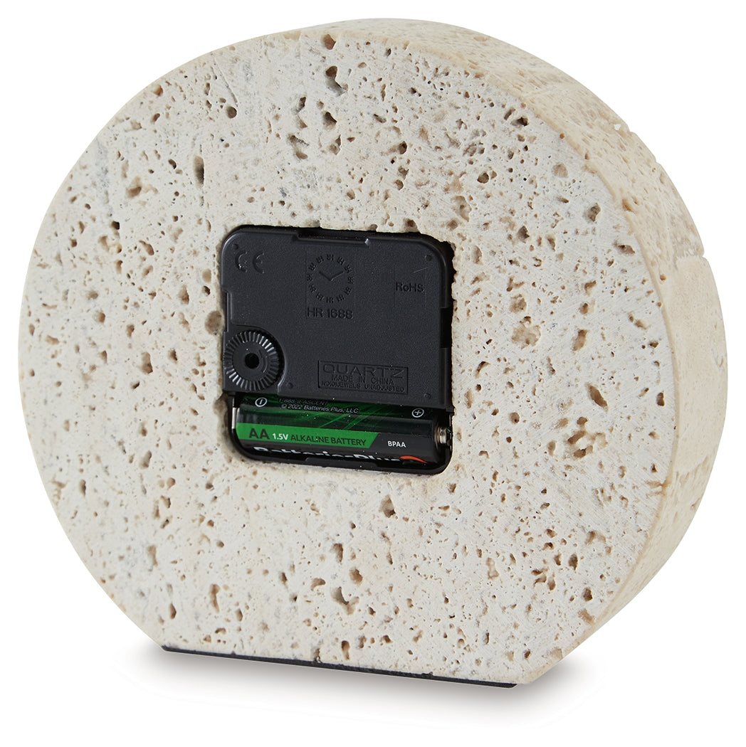 Donfordson Beige Table Clock from Ashley - Luna Furniture