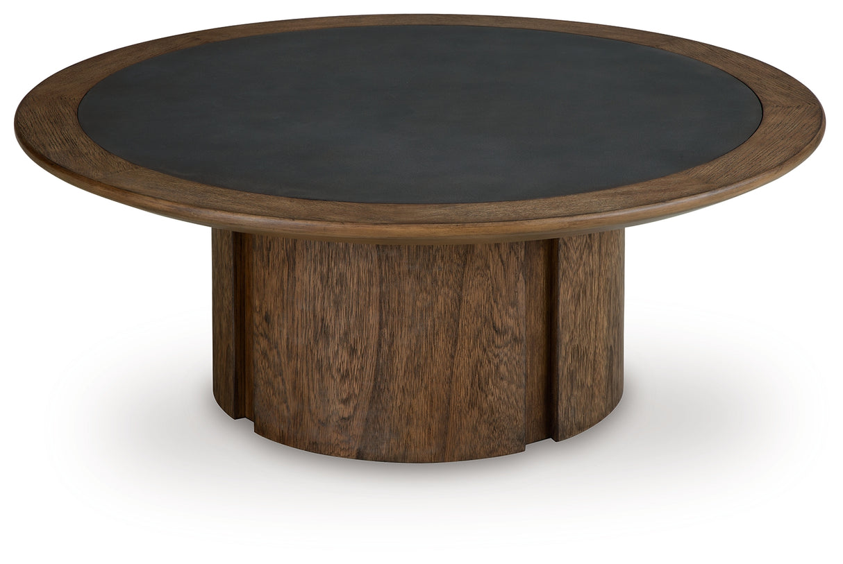 Dontayne Warm Brown Coffee Table from Ashley - Luna Furniture