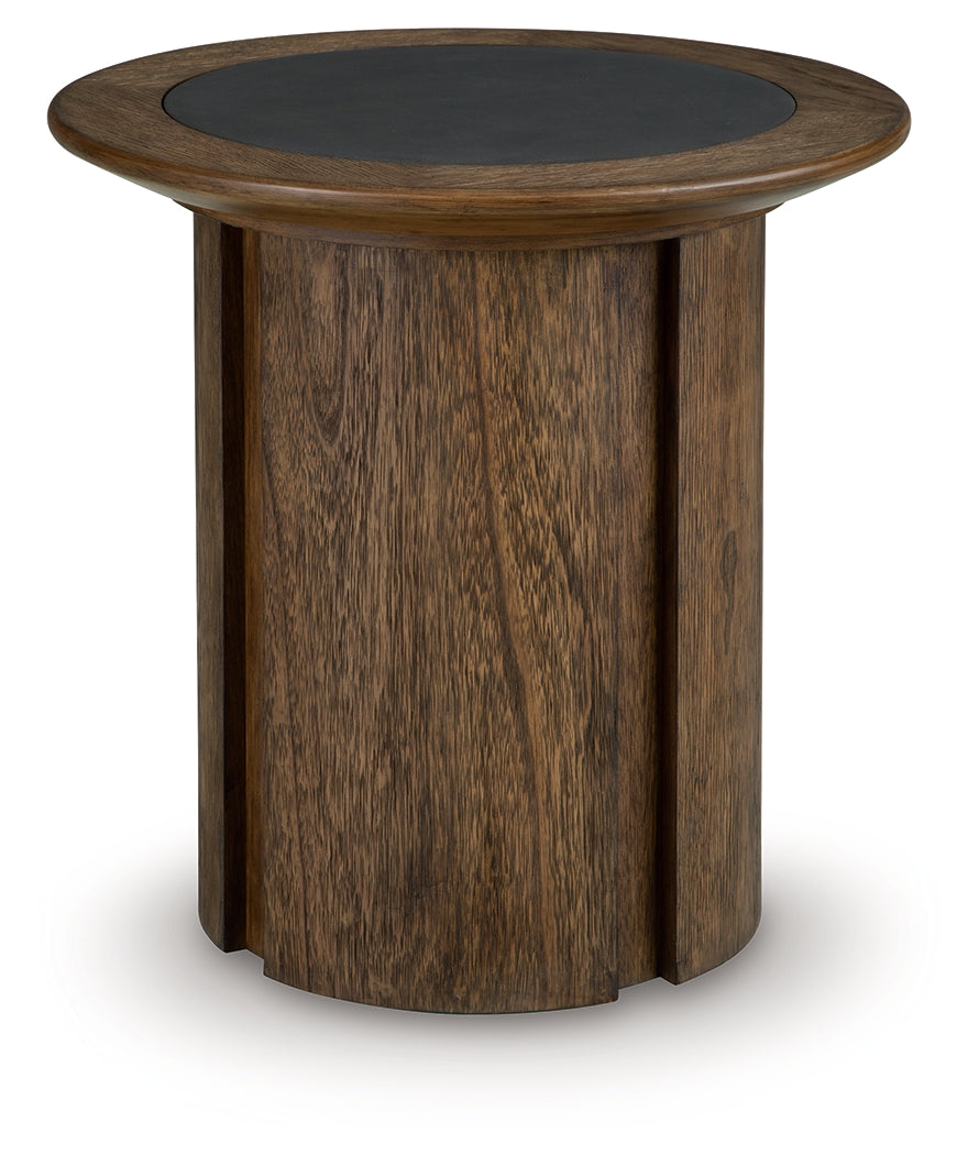 Dontayne Warm Brown End Table from Ashley - Luna Furniture