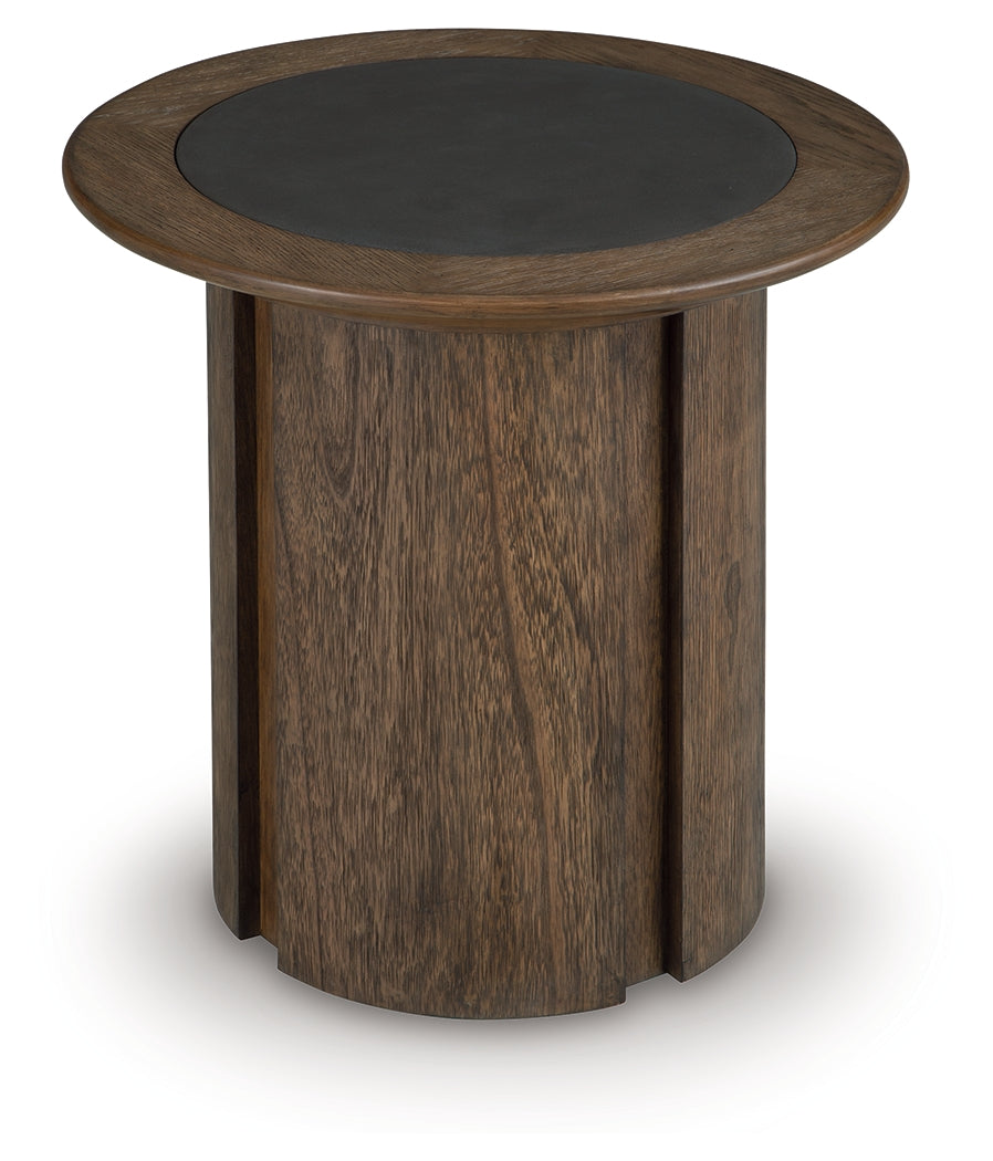 Dontayne Warm Brown End Table from Ashley - Luna Furniture