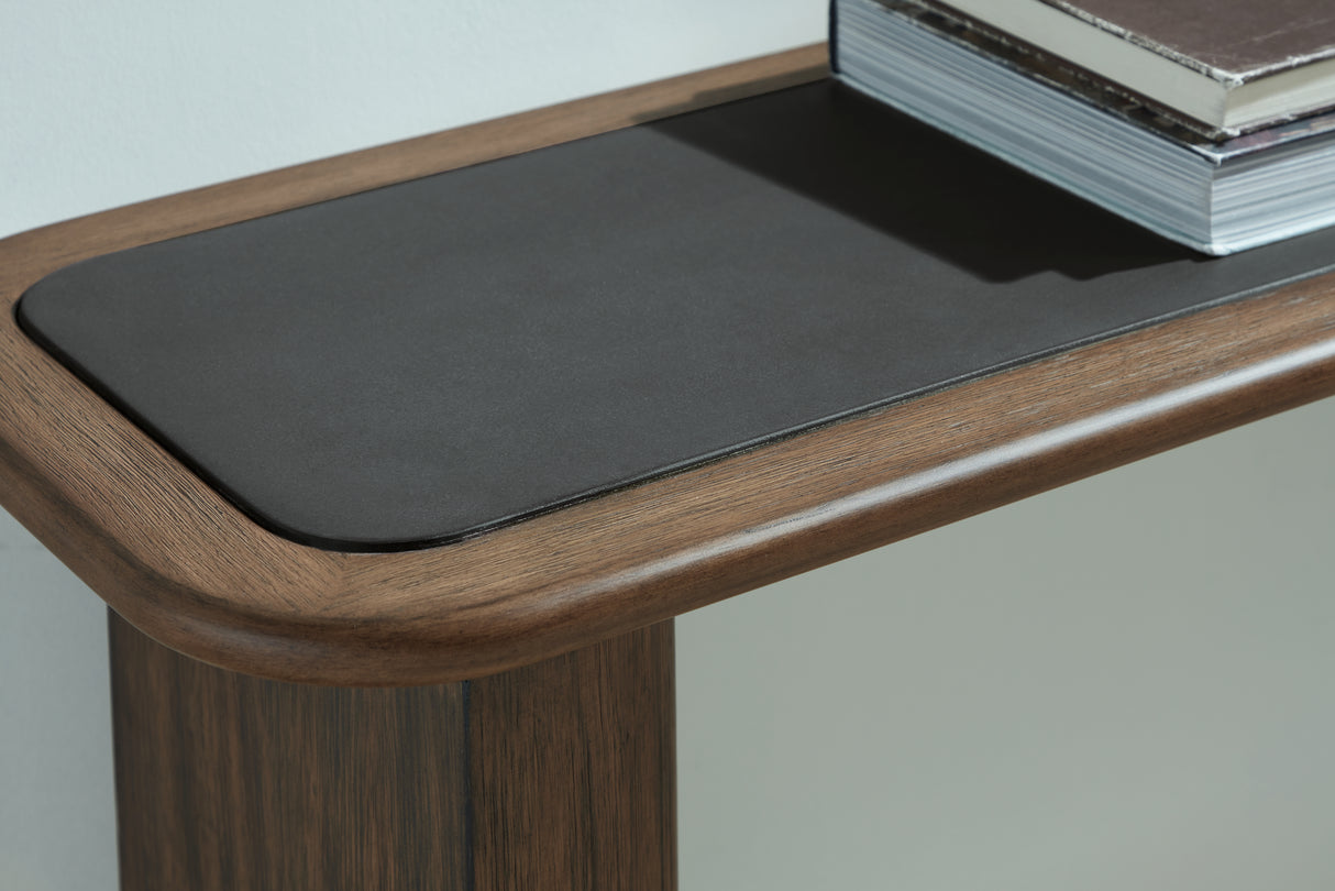 Dontayne Warm Brown Sofa Table from Ashley - Luna Furniture