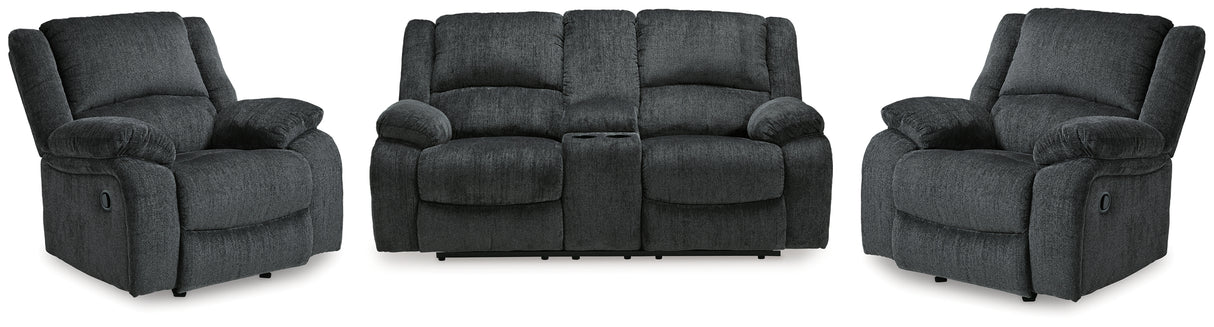 Draycoll Reclining Loveseat and 2 Recliners from Ashley - Luna Furniture