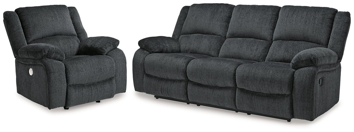 Draycoll Reclining Sofa and Power Recliner from Ashley - Luna Furniture