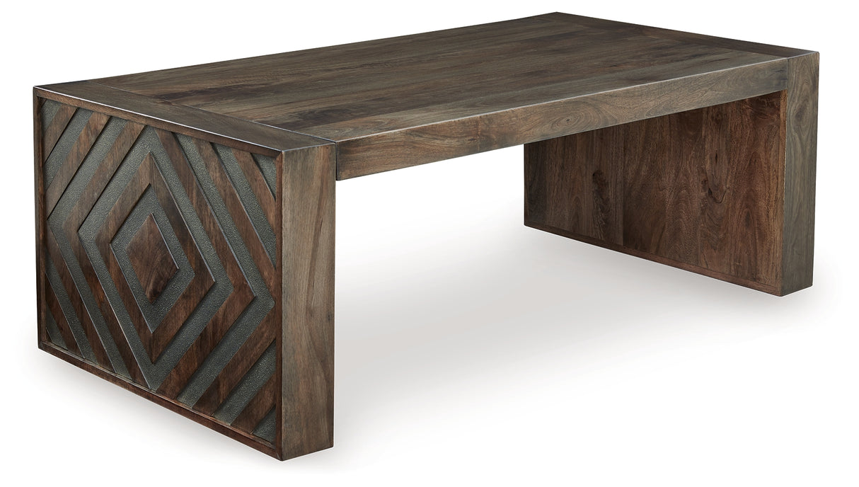 Dreggan Brown Coffee Table from Ashley - Luna Furniture