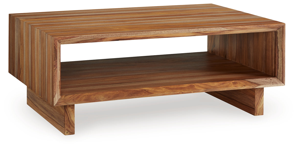Dressonni Brown Coffee Table from Ashley - Luna Furniture