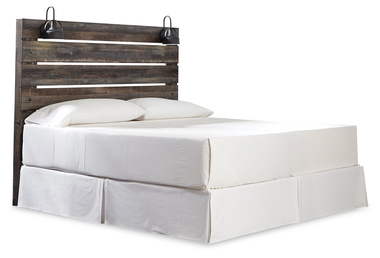 Drystan Multi King Panel Headboard with Metal Frame, Dresser, Mirror, and Nightstand from Ashley - Luna Furniture