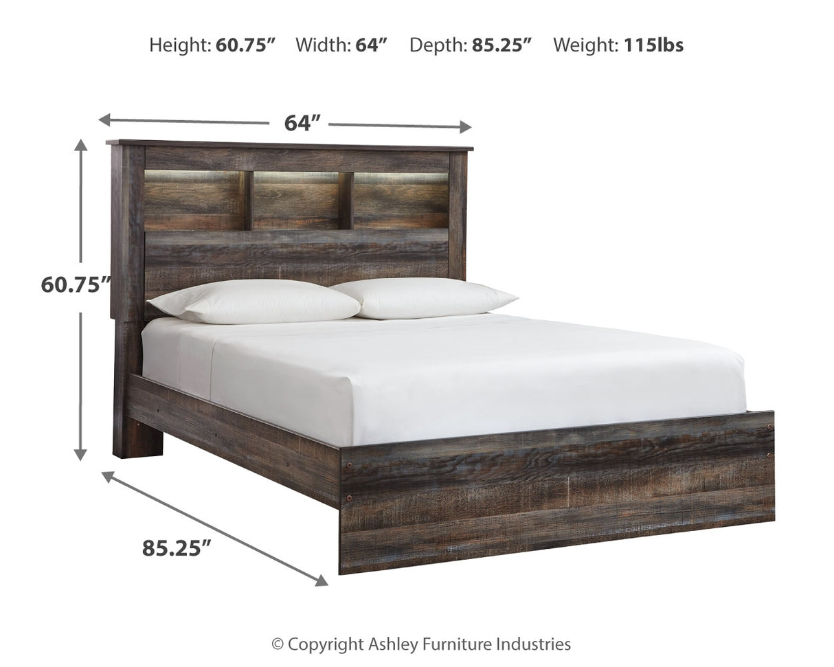 Drystan Multi Queen Bookcase Bed, Dresser and 2 Nightstands from Ashley - Luna Furniture