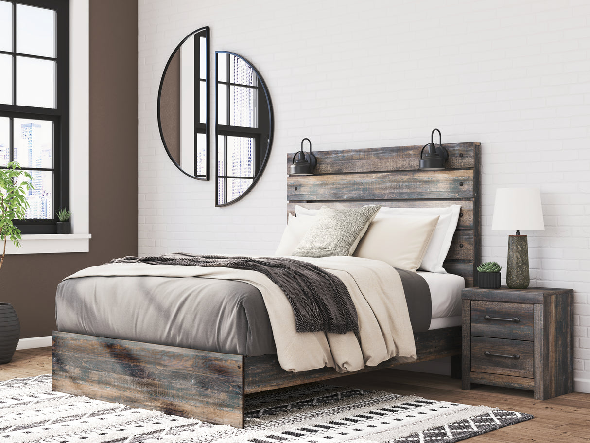 Drystan Queen Panel Bed, 2 Dressers, Mirror and 2 Nightstands from Ashley Furniture - Luna Furniture
