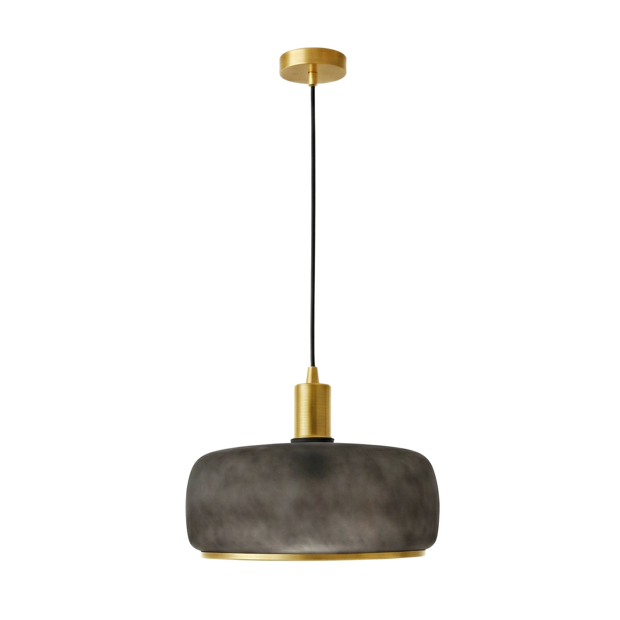 Dune Pendant Lamp - Black Sprayed and Gold from Ashcroft Furniture - Luna Furniture