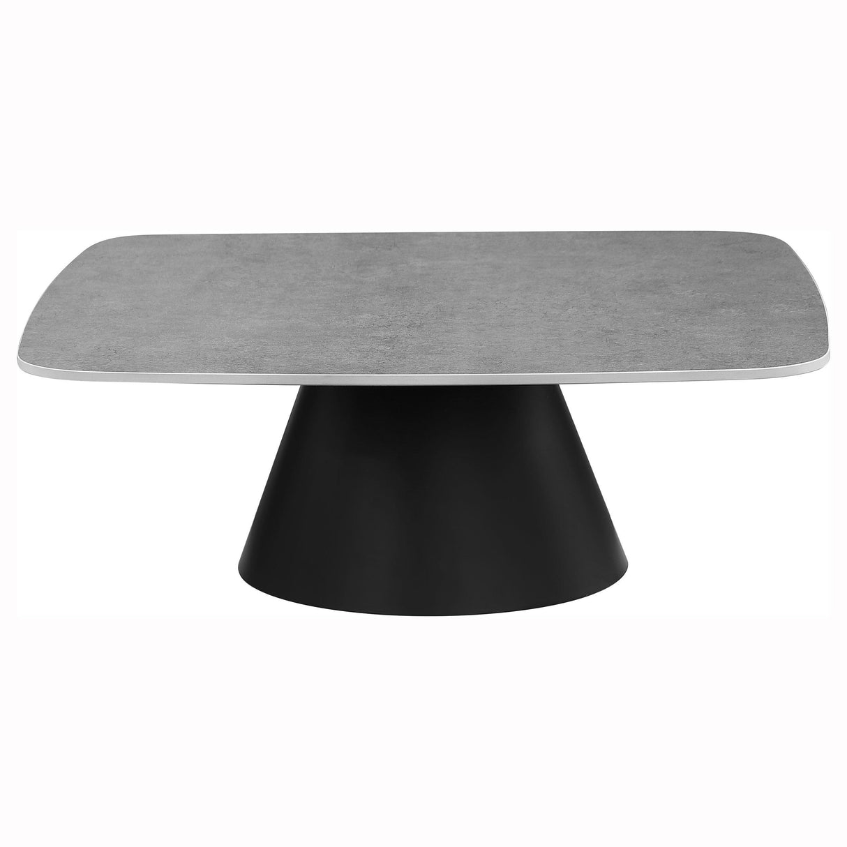 Eason Concrete and Black 2-Piece Cocktail Coffee Table Set from Coaster - Luna Furniture