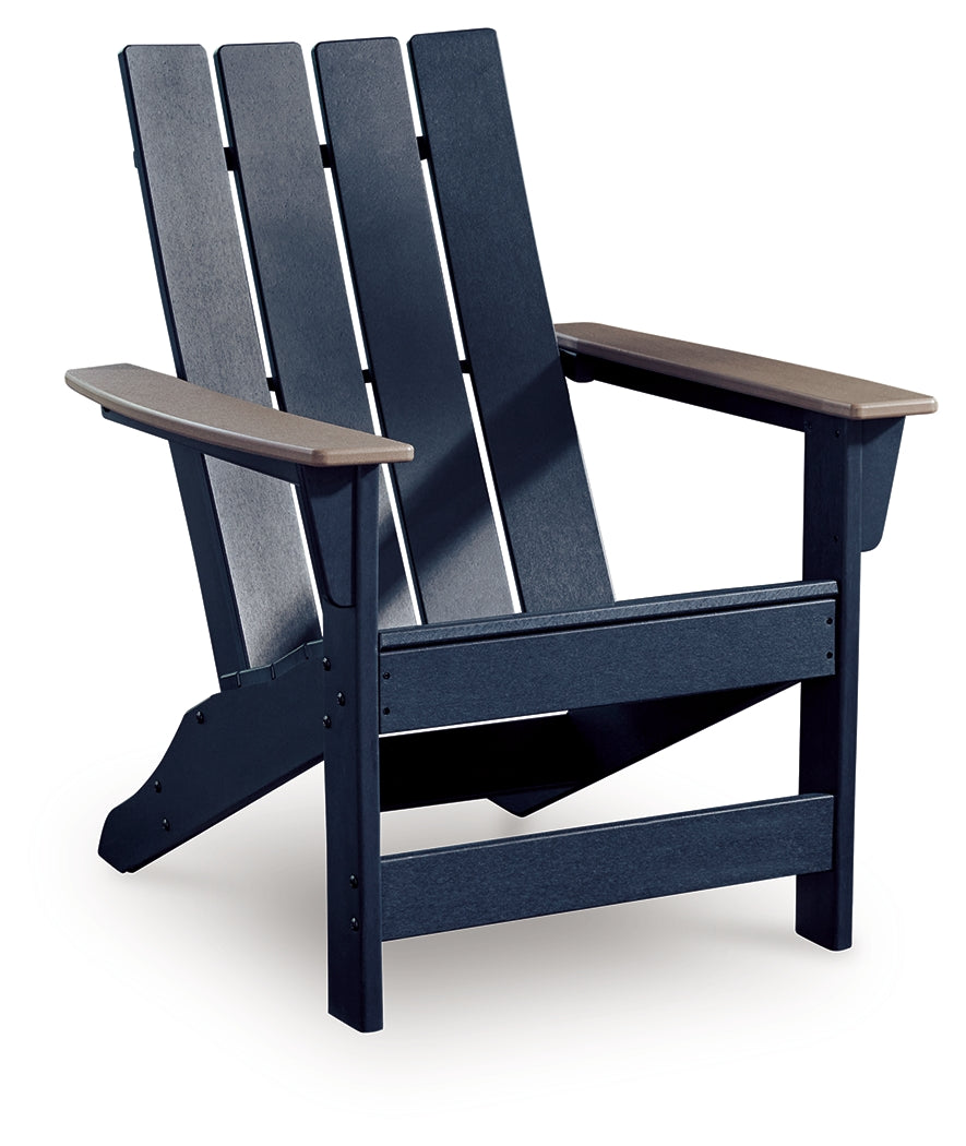East Beach Black/Beige Adirondack Chair from Ashley - Luna Furniture
