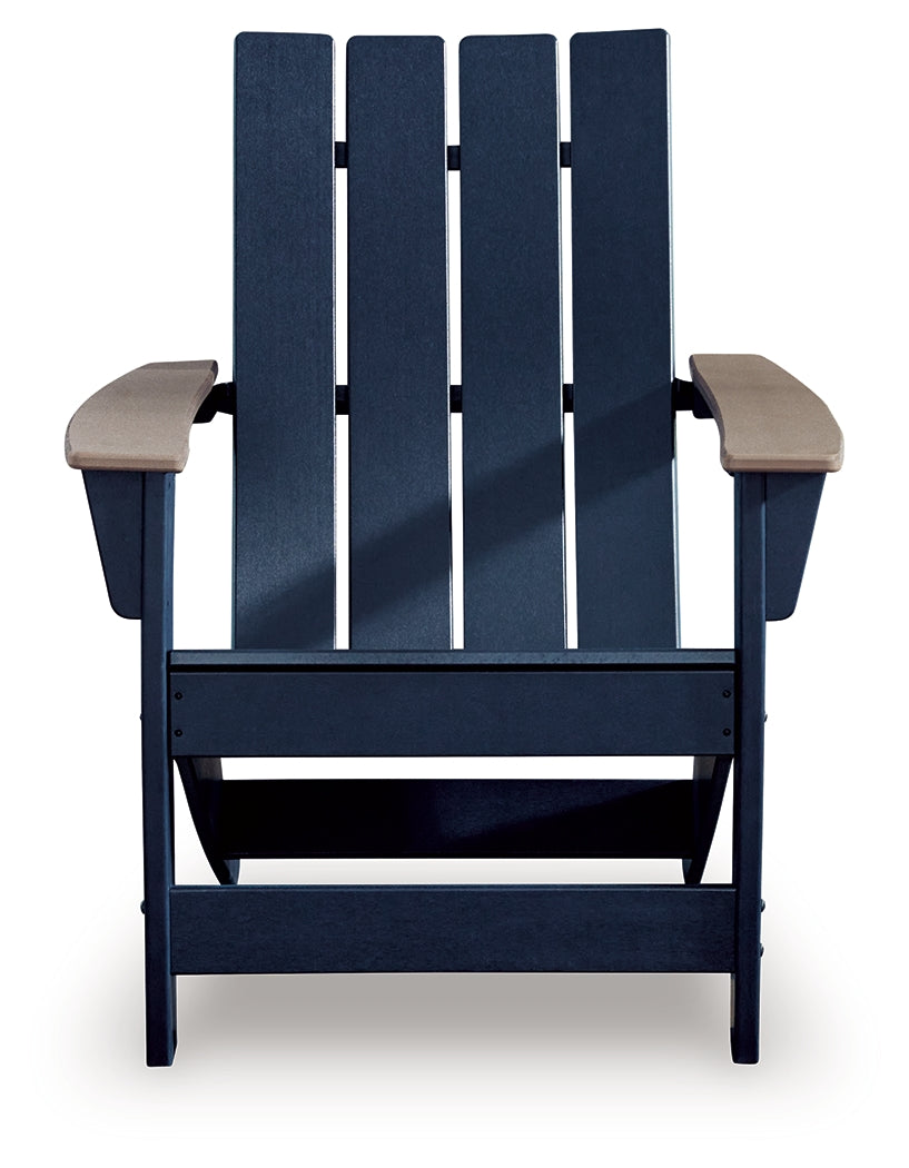 East Beach Black/Beige Adirondack Chair from Ashley - Luna Furniture