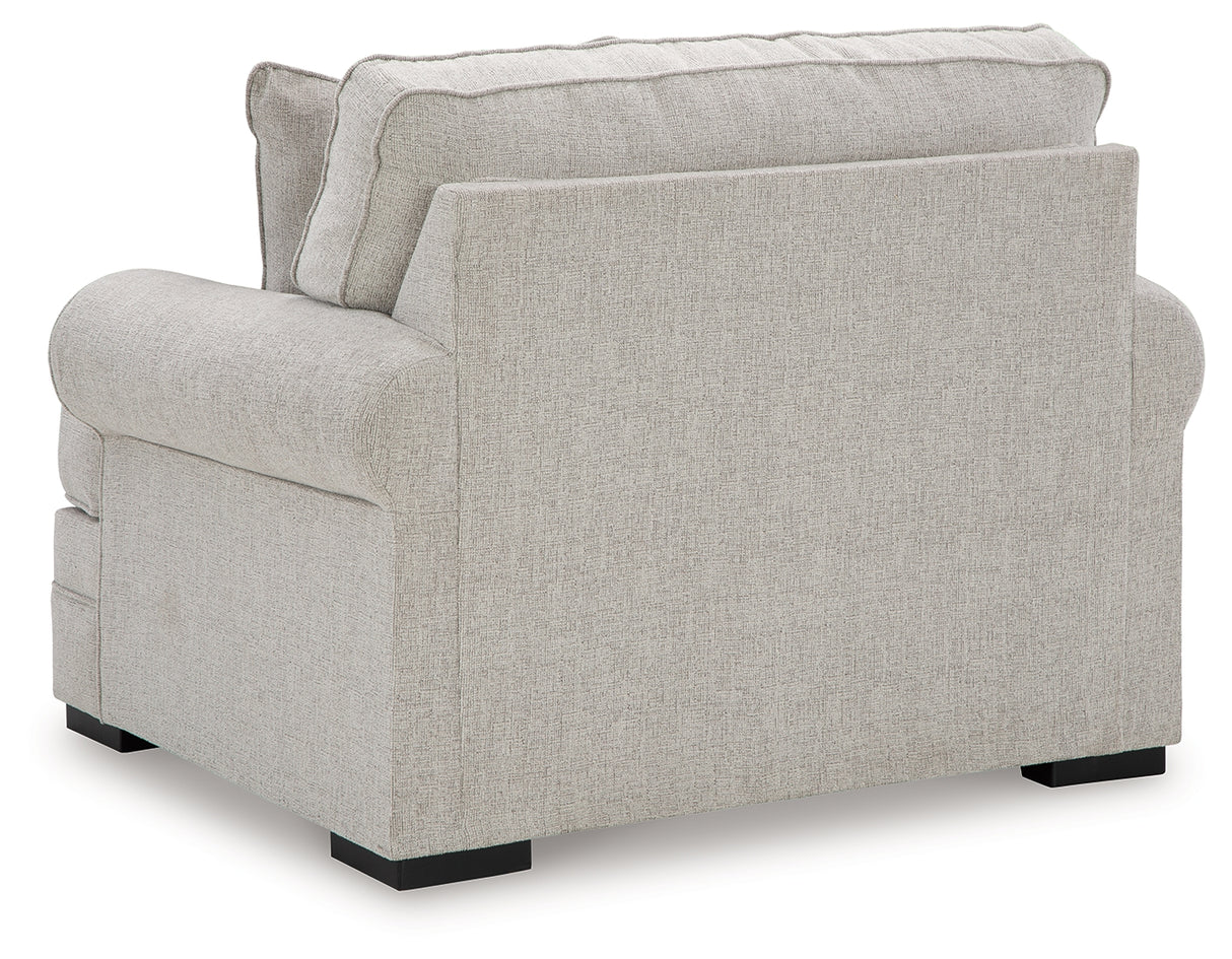 Eastonbridge Sofa Chaise, Chair, and Ottoman in Shadow from Ashley - Luna Furniture