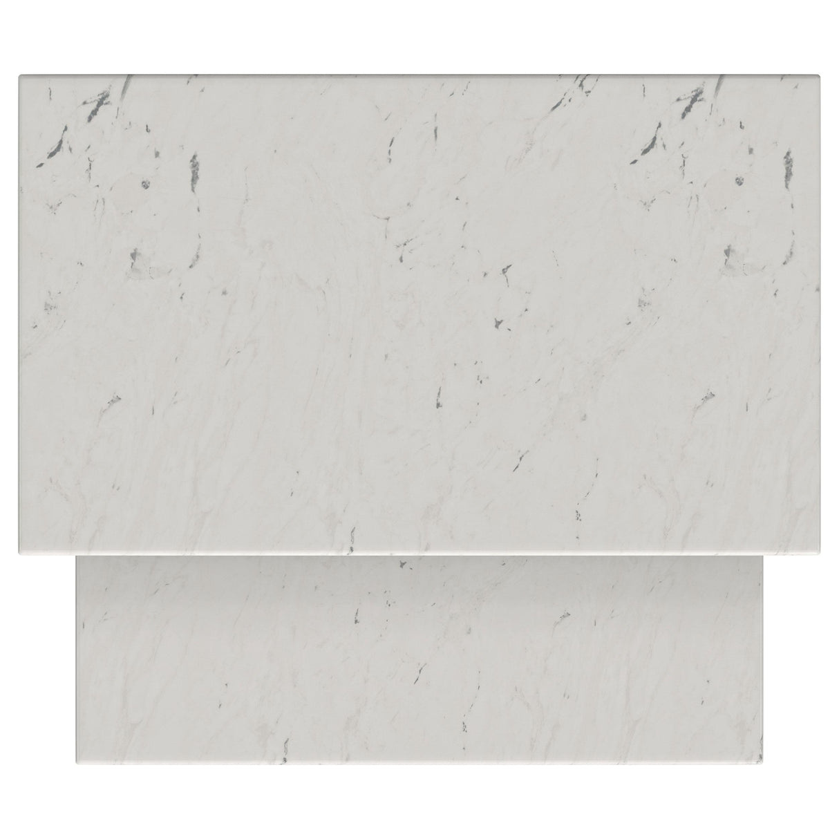 Ebby White 2-Piece Genuine Marble Top Nesting Coffee Tables from Coaster - Luna Furniture