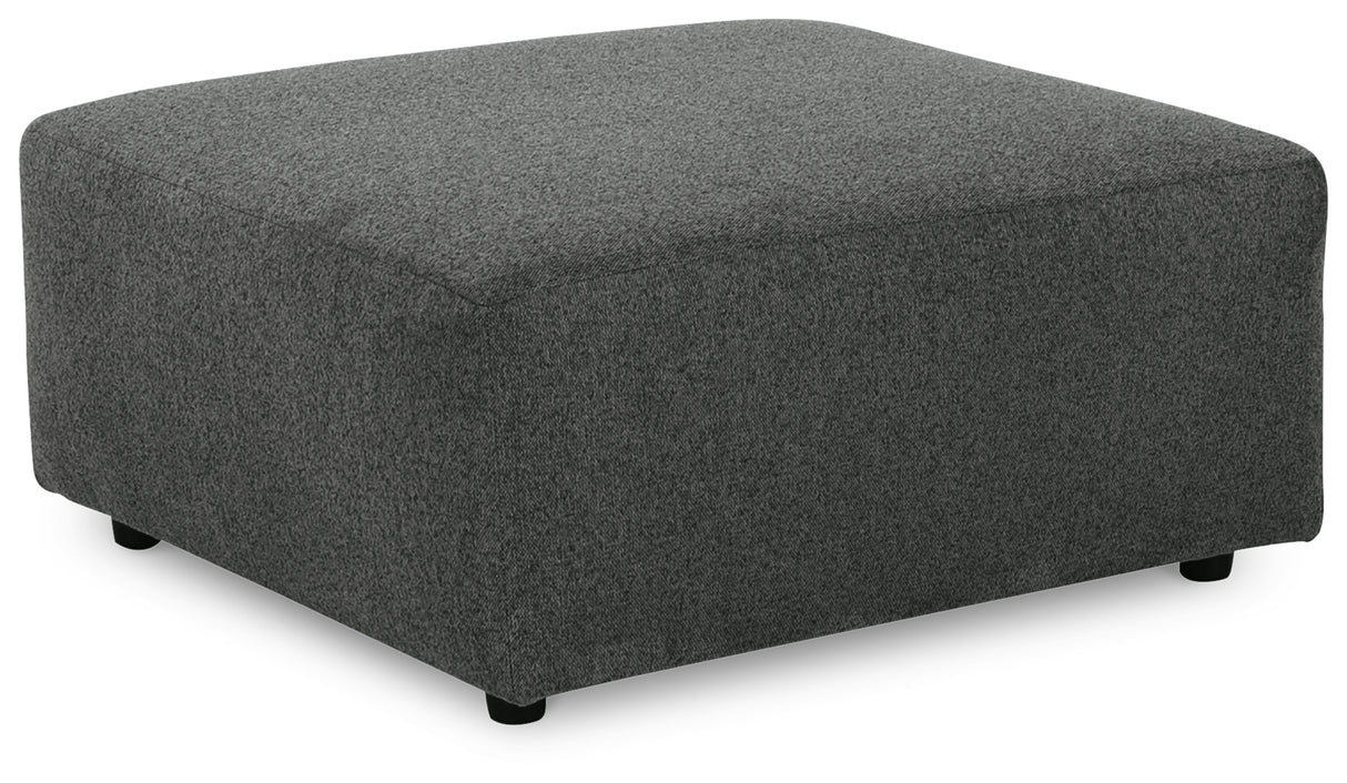 Edenfield Charcoal 3-Piece Sectional with Ottoman from Ashley - Luna Furniture