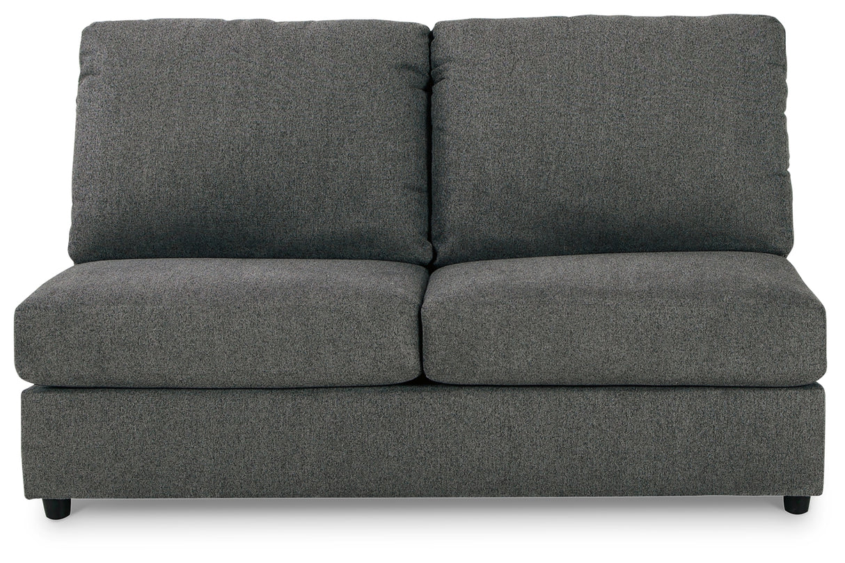 Edenfield Charcoal 3-Piece Sectional with Ottoman from Ashley - Luna Furniture