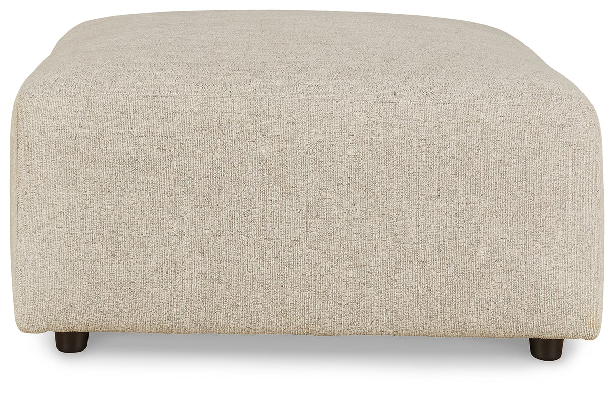 Edenfield Linen 3-Piece Sectional with Ottoman from Ashley - Luna Furniture