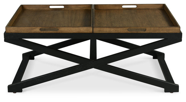 Topeka Brown Cocktail Table
