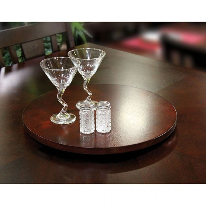 Edgewood Espresso 9-Piece Transitional Leatherette Counter Height Set (Table & 8 Chairs) from Furniture of America - Luna Furniture