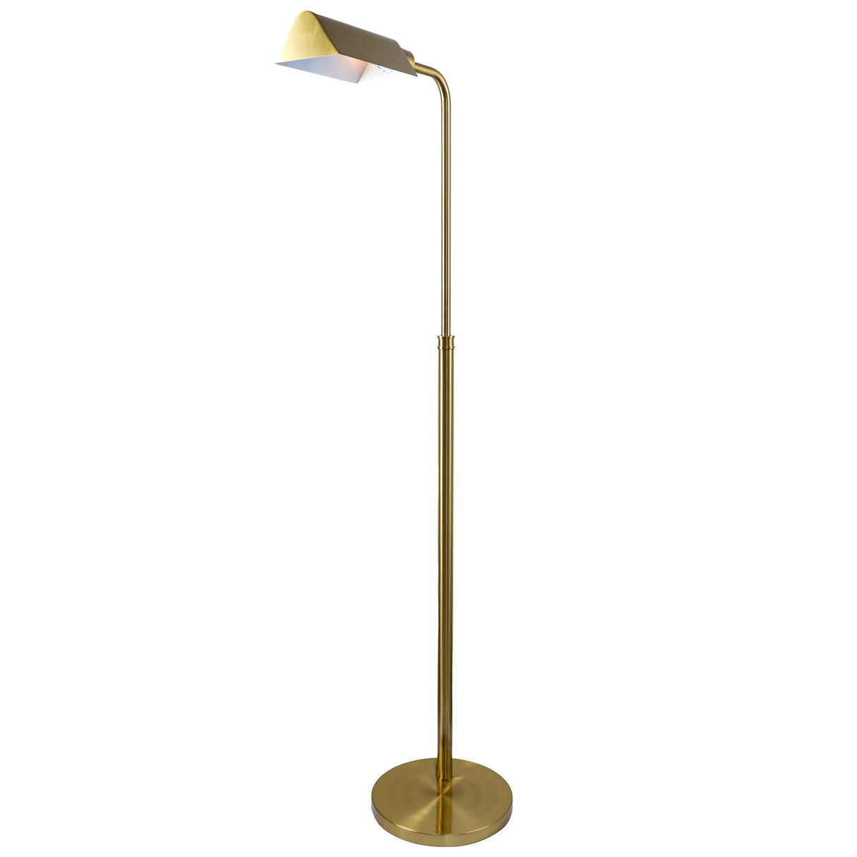 Elara Floor Lamp Gold outer and White inner from Ashcroft Furniture - Luna Furniture