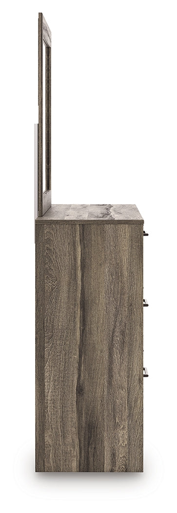 Elbrim Brown Dresser and Mirror from Ashley - Luna Furniture